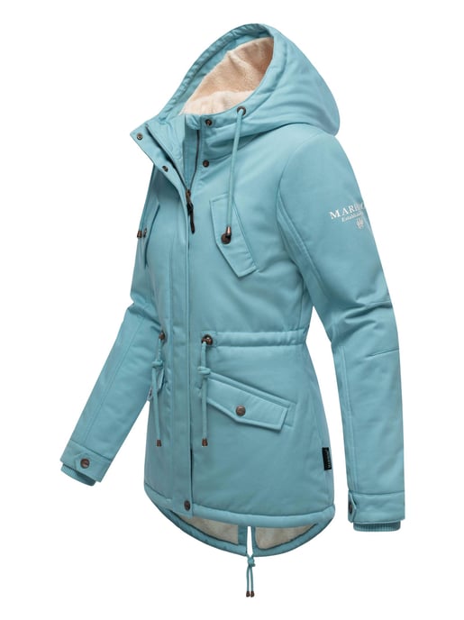 Marikoo Damen Winterjacke Manolya mit Teddyfellfutter & Baumwoll-Obermaterial - Image 3