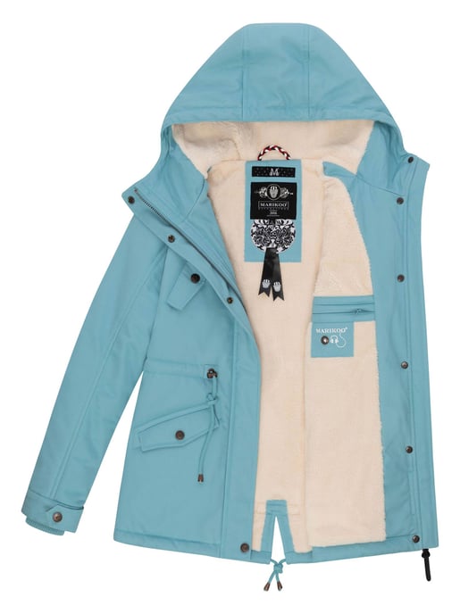 Marikoo Damen Winterjacke Manolya mit Teddyfellfutter & Baumwoll-Obermaterial - Image 5
