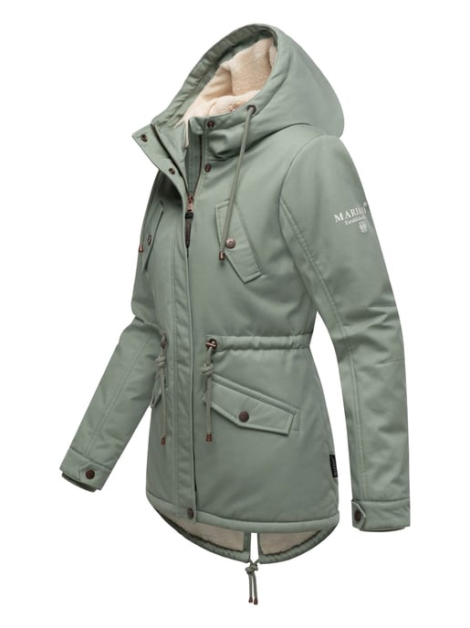 Marikoo Damen Winterjacke Manolya mit Teddyfellfutter & Baumwoll-Obermaterial - Image 3
