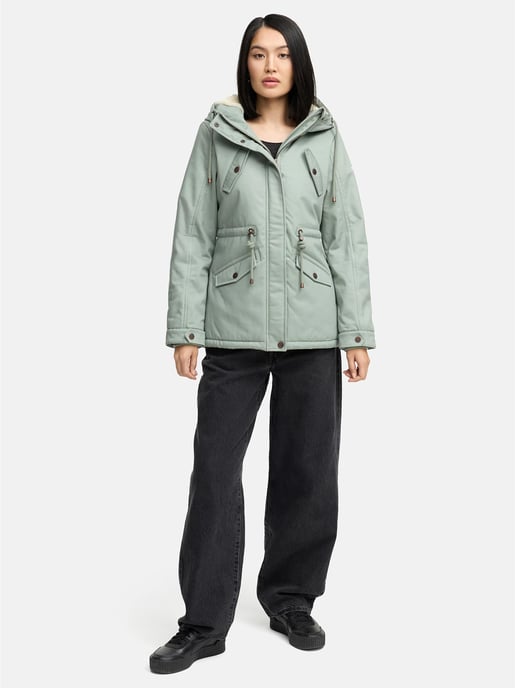 Marikoo Damen Winterjacke Manolya mit Teddyfellfutter & Baumwoll-Obermaterial - Image 6