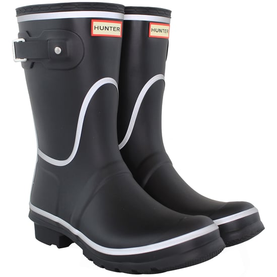 Hunter Kurze Reflektierende Umriss Damen Schwarze Gummistiefel - Image 2