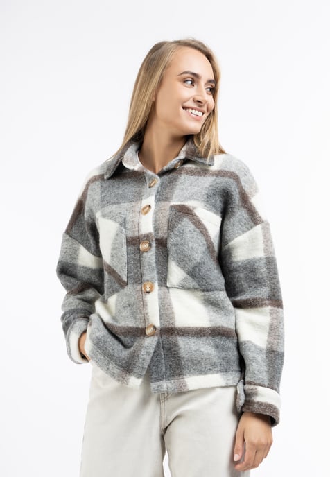 Dreimaster Jacke Damen grau - Image 3
