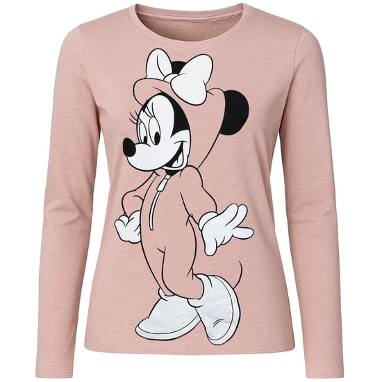 Disney Minnie Overall Damen Pink/Schwarz Schlafanzug Set - Image 2