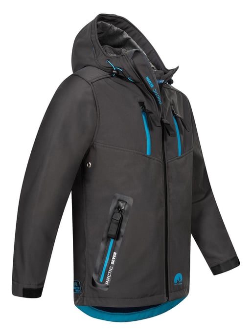 Arctic Seven Herren Softshell Jacke AS-306 – Outdoor Funktionsjacke, wasserabweisend, winddicht - Image 3