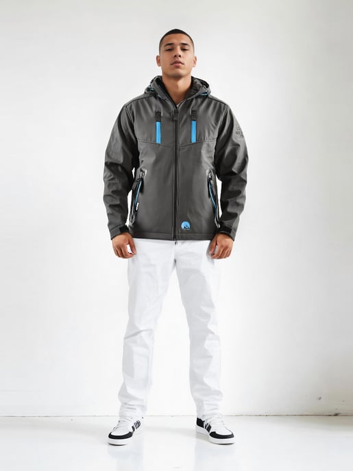 Arctic Seven Herren Softshell Jacke AS-306 – Outdoor Funktionsjacke, wasserabweisend, winddicht - Image 6