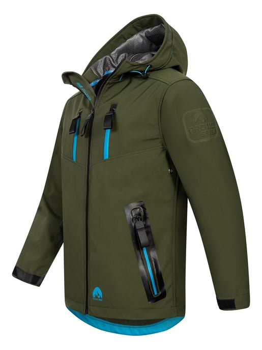 Arctic Seven Herren Softshell Jacke AS-306 – Outdoor Funktionsjacke, wasserabweisend, winddicht - Image 2