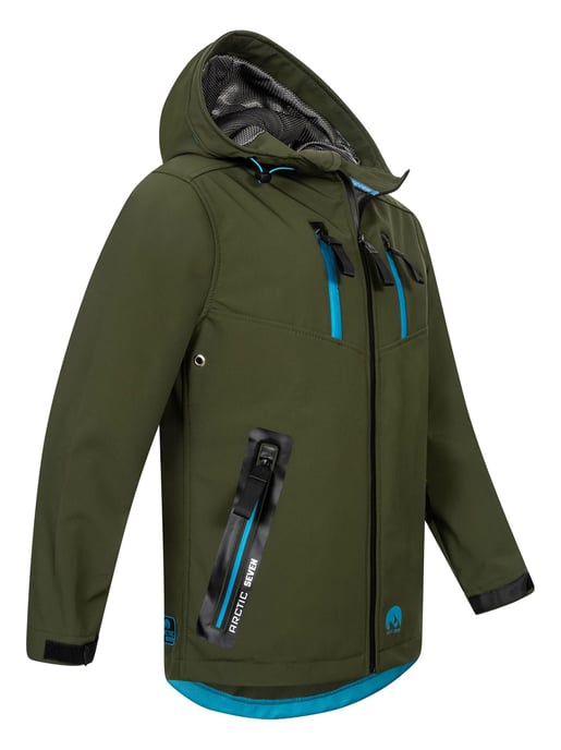 Arctic Seven Herren Softshell Jacke AS-306 – Outdoor Funktionsjacke, wasserabweisend, winddicht - Image 3