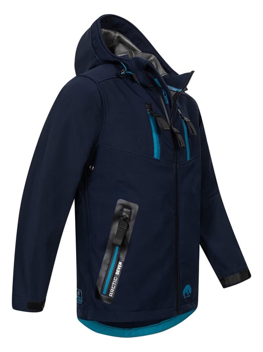 Arctic Seven Herren Softshell Jacke AS-306 – Outdoor Funktionsjacke, wasserabweisend, winddicht - Image 3