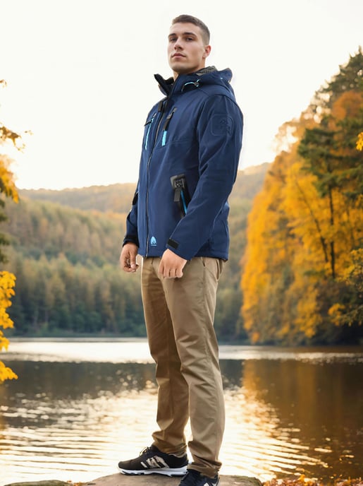 Arctic Seven Herren Softshell Jacke AS-306 – Outdoor Funktionsjacke, wasserabweisend, winddicht - Image 6