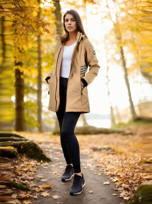 Arctic Seven Damen Softshell Jacke AS-305 – lang, wind- & wasserabweisend, reflektierend - Image 6