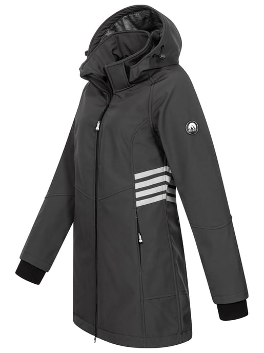 Arctic Seven Damen Softshell Jacke AS-305 – lang, wind- & wasserabweisend, reflektierend - Image 3