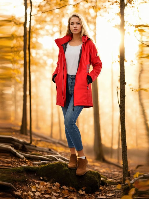Arctic Seven Damen Softshell Jacke AS-305 – lang, wind- & wasserabweisend, reflektierend - Image 6