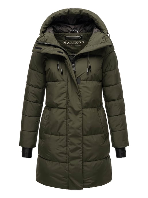 Marikoo Damen Winter-Steppjacke mit Kapuze & Fleecefutter – Kaituu - Image 1