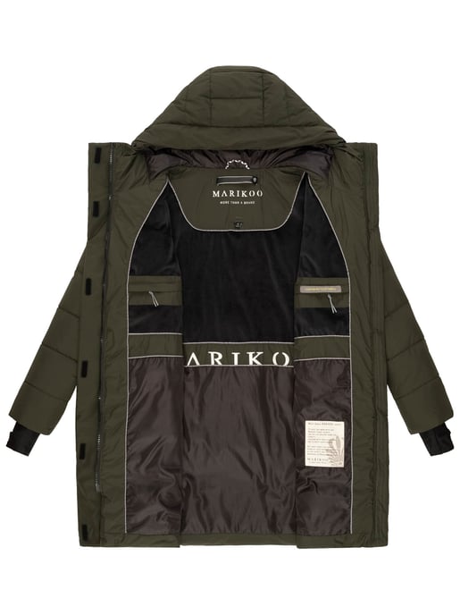 Marikoo Damen Winter-Steppjacke mit Kapuze & Fleecefutter – Kaituu - Image 5