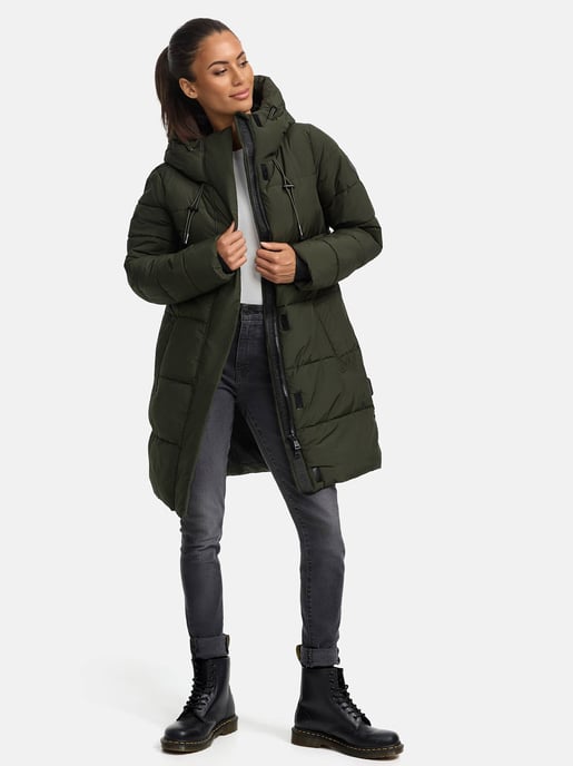 Marikoo Damen Winter-Steppjacke mit Kapuze & Fleecefutter – Kaituu - Image 6