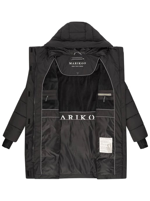 Marikoo Damen Winter-Steppjacke mit Kapuze & Fleecefutter – Kaituu - Image 5