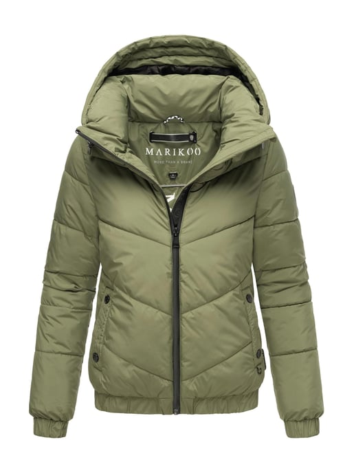 Marikoo Damen Winter Steppjacke mit Kapuze – Nayanaa - Image 1