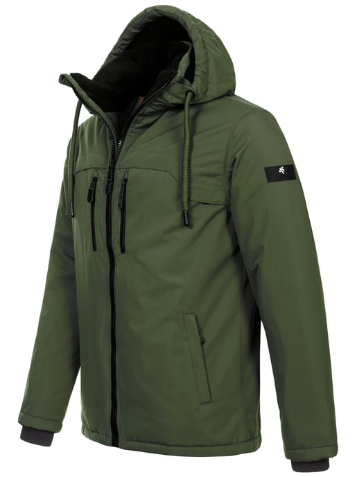 Alessandro Salvarini Herren Winterjacke AS-332 mit Teddyfell & Kapuze - Image 3