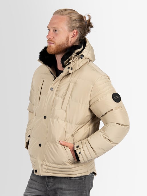 Alessandro Salvarini Herren Winterjacke AS-281 mit Teddyfell & abnehmbarer Kapuze - Image 6
