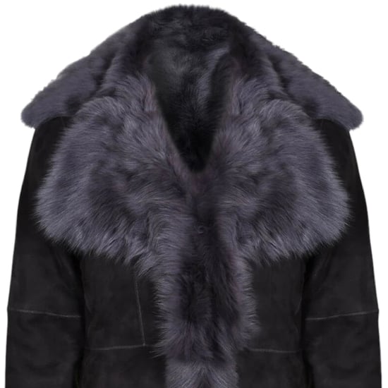Grauer Damen-Trenchcoat aus toskanischem Schafveloursleder – Celeste - Image 6