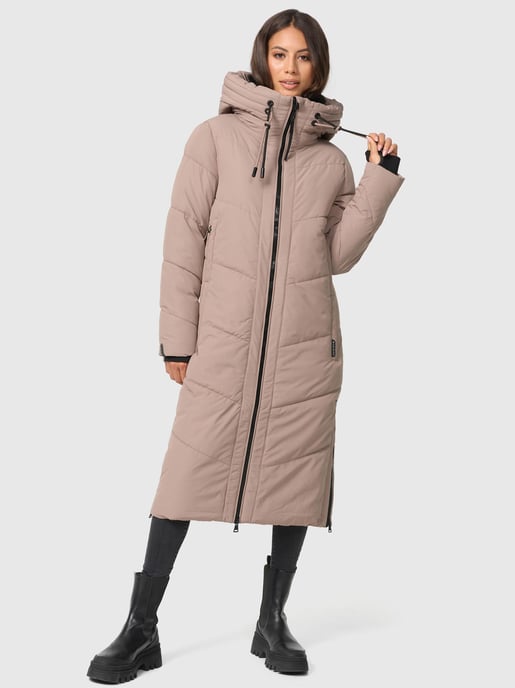 Marikoo Damen Winterjacke Nadaree – lang, warm & mit Kapuze - Image 6