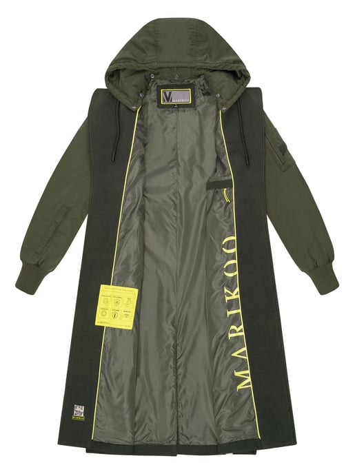 Marikoo Damen Wickelmantel mit Kapuze & Gürtel – Modell Tjadee - Image 5