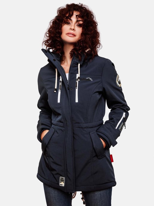 Marikoo lange Damen Steppjacke Abendsternchen mit abnehmbarer Kapuze - Image 3