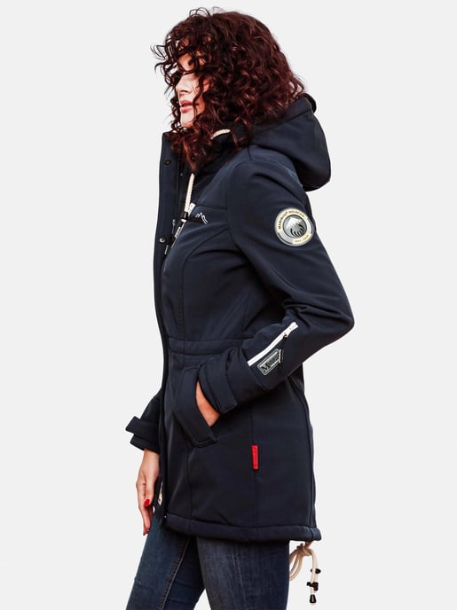 Marikoo lange Damen Steppjacke Abendsternchen mit abnehmbarer Kapuze - Image 5