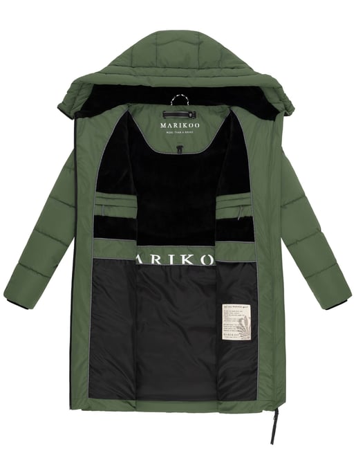 Marikoo Damen Winterjacke Natsukoo – warm, mit Teddyfell & Kapuze - Image 5