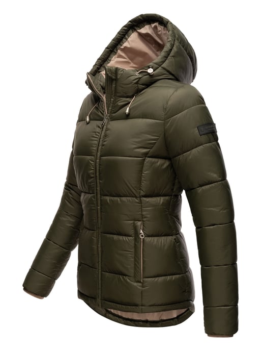 Marikoo Damen Steppjacke – Leichte Übergangsjacke mit Kapuze - Image 3