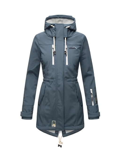 Marikoo lange Damen Steppjacke Abendsternchen mit abnehmbarer Kapuze - Image 2