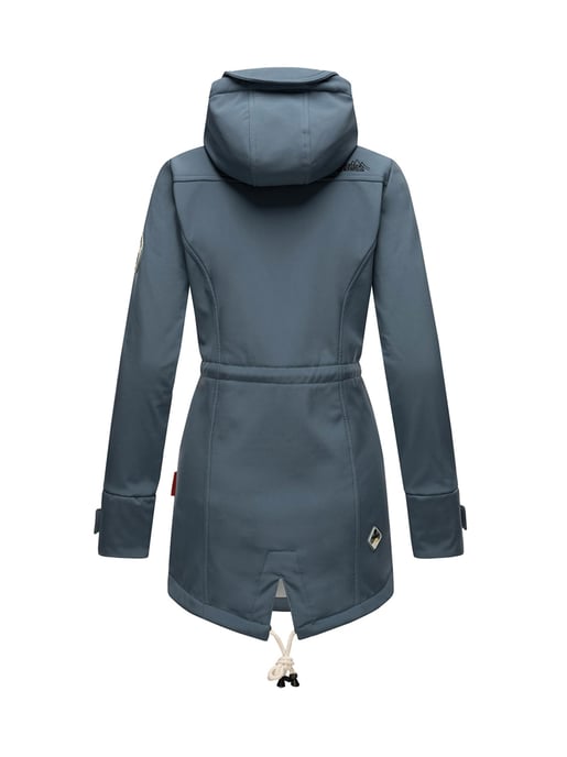 Marikoo lange Damen Steppjacke Abendsternchen mit abnehmbarer Kapuze - Image 3