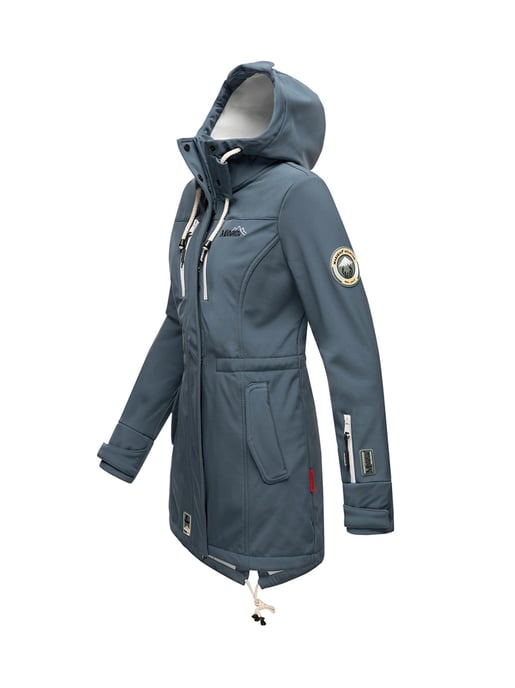 Marikoo lange Damen Steppjacke Abendsternchen mit abnehmbarer Kapuze - Image 4
