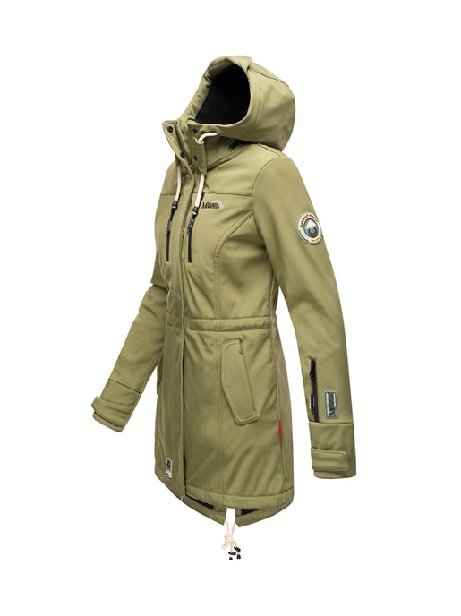 Marikoo lange Damen Steppjacke Abendsternchen mit abnehmbarer Kapuze - Image 3