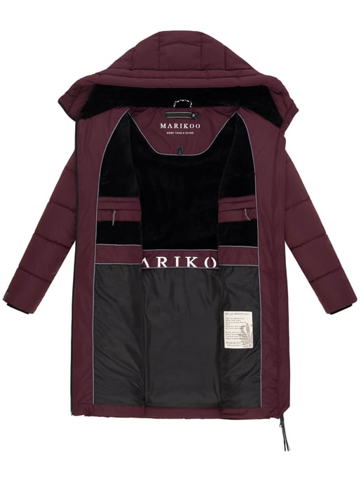 Marikoo Damen Winterjacke Natsukoo – warm, mit Teddyfell & Kapuze - Image 5