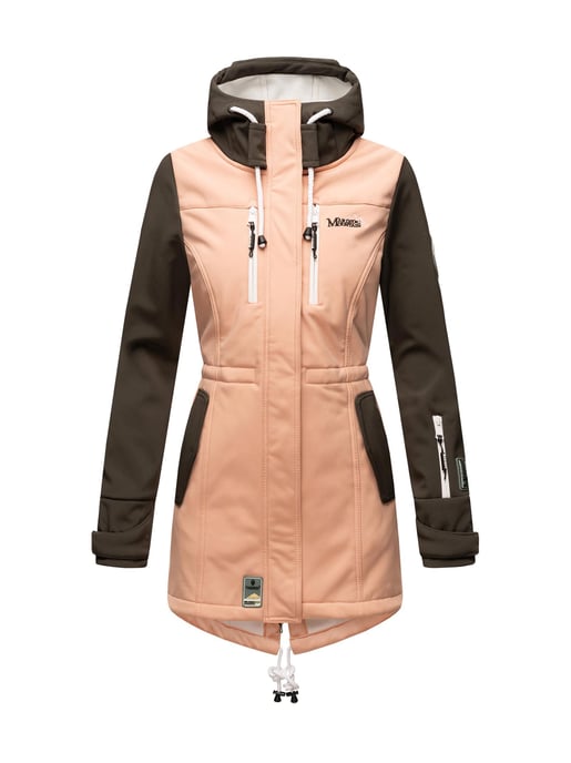 Marikoo lange Damen Steppjacke Abendsternchen mit abnehmbarer Kapuze - Image 2