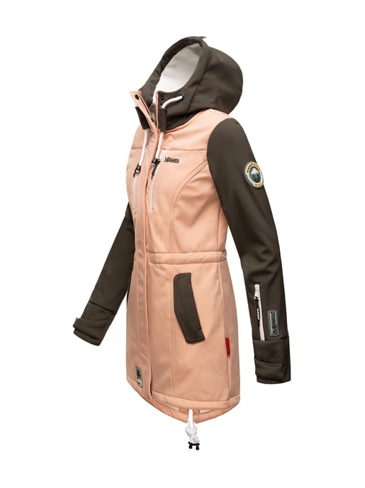 Marikoo lange Damen Steppjacke Abendsternchen mit abnehmbarer Kapuze - Image 3