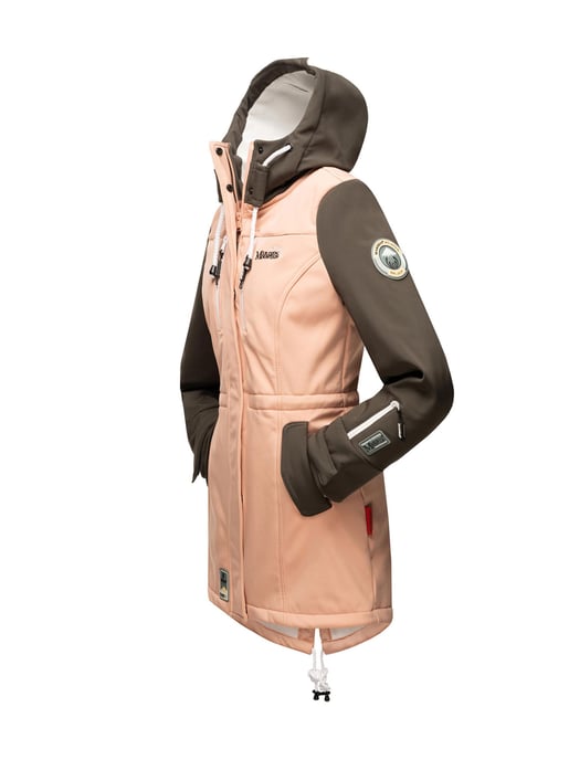 Marikoo lange Damen Steppjacke Abendsternchen mit abnehmbarer Kapuze - Image 4
