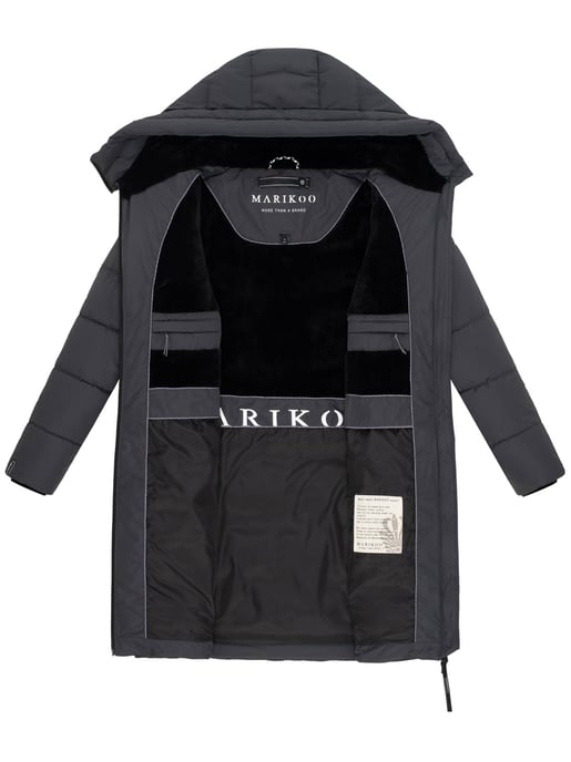 Marikoo Damen Winterjacke Natsukoo – warm, mit Teddyfell & Kapuze - Image 5