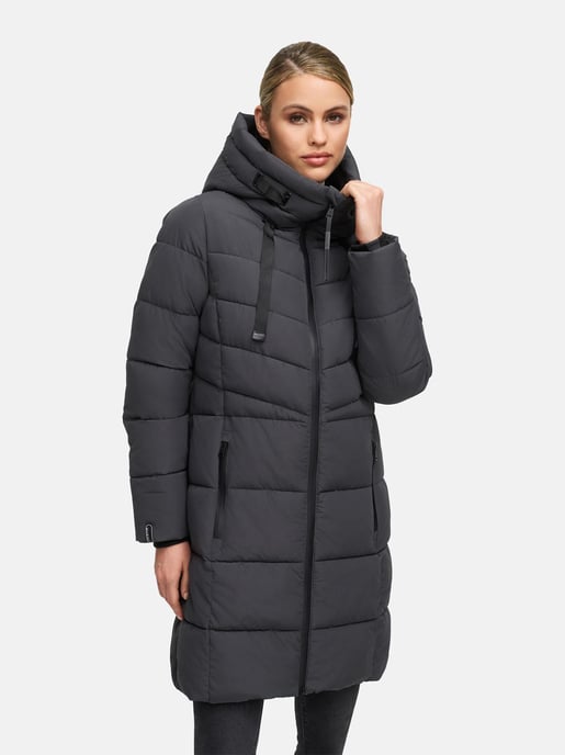 Marikoo Damen Winterjacke Natsukoo – warm, mit Teddyfell & Kapuze - Image 6