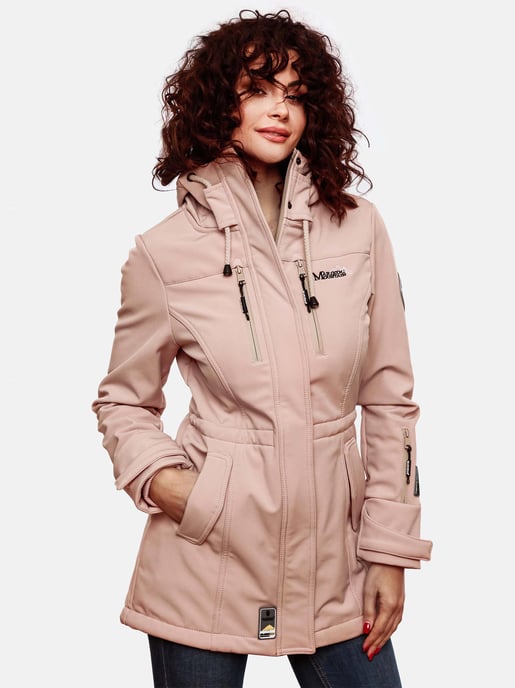 Marikoo lange Damen Steppjacke Abendsternchen mit abnehmbarer Kapuze - Image 3