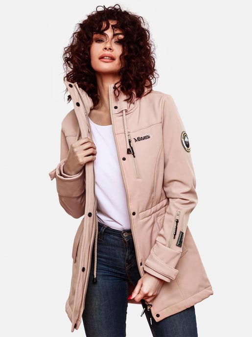 Marikoo lange Damen Steppjacke Abendsternchen mit abnehmbarer Kapuze - Image 5