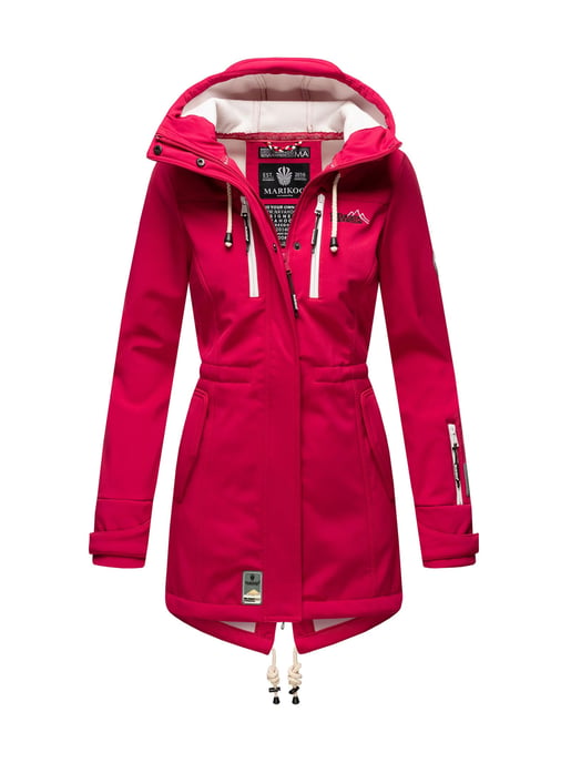 Marikoo lange Damen Steppjacke Abendsternchen mit abnehmbarer Kapuze - Image 1