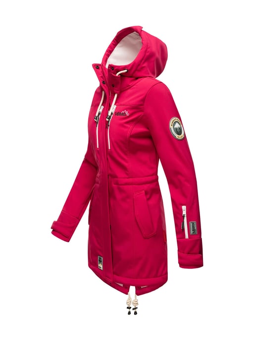 Marikoo lange Damen Steppjacke Abendsternchen mit abnehmbarer Kapuze - Image 3