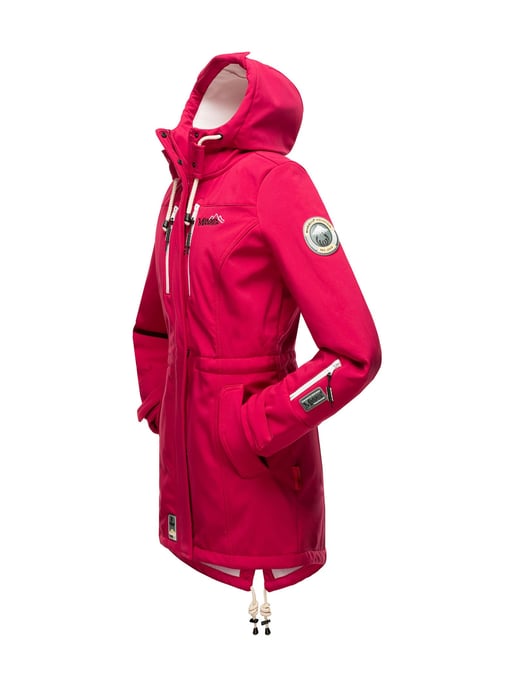 Marikoo lange Damen Steppjacke Abendsternchen mit abnehmbarer Kapuze - Image 4