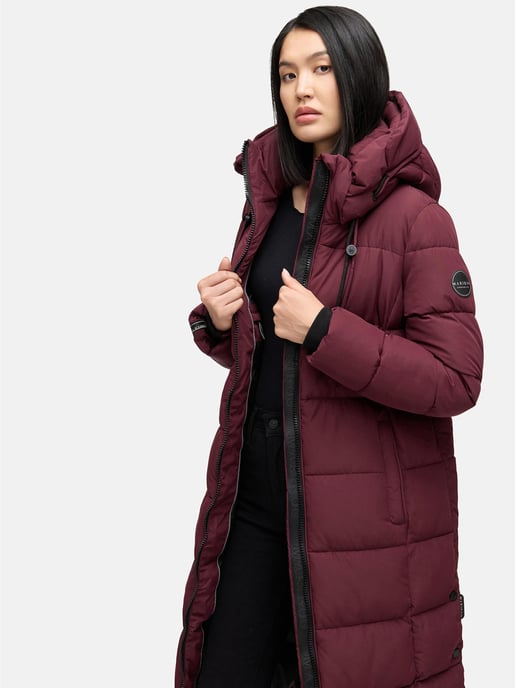 Marikoo Damen Winterjacke Nadeshikoo – lang, warm & mit Kapuze - Image 4