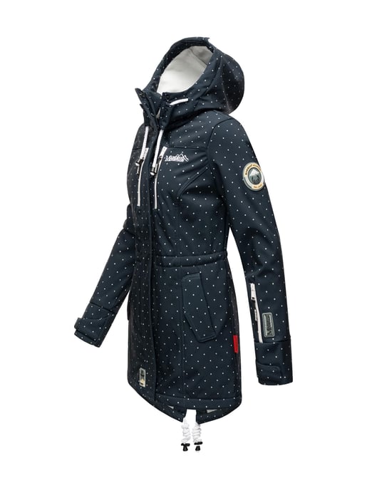 Marikoo lange Damen Steppjacke Abendsternchen mit abnehmbarer Kapuze - Image 3