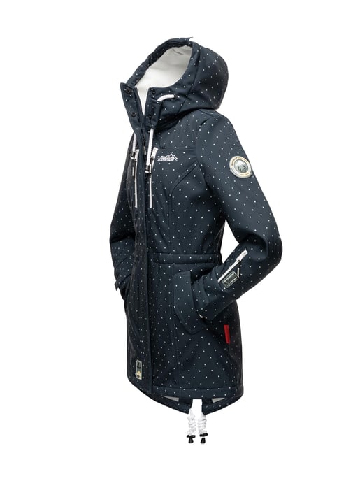 Marikoo lange Damen Steppjacke Abendsternchen mit abnehmbarer Kapuze - Image 4