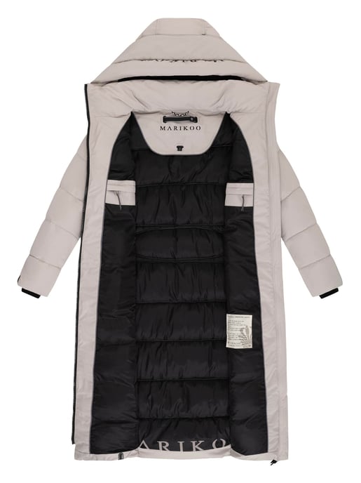 Marikoo Damen Winterjacke Nadeshikoo – lang, warm & mit Kapuze - Image 4