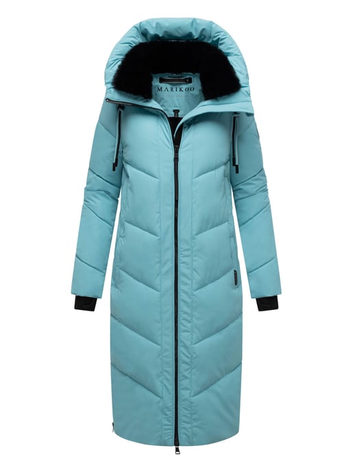Marikoo Damen Winterjacke Nadaree – lang, warm & mit Kapuze - Image 1